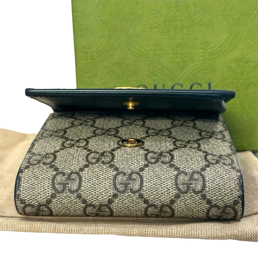 Authentic Gucci Marmont Supreme Compact Wallet - Picture 4 of 10